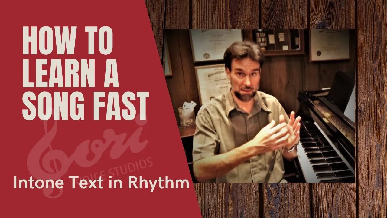 #singing #Howtolearnasongfast: Step 3: Intoning phrases in rhythm