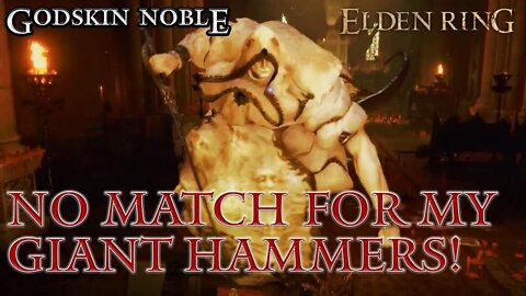 Elden Ring - Godskin Noble Gets Smashed by Giant Hammers at Volcano Manor (Too Easy!)