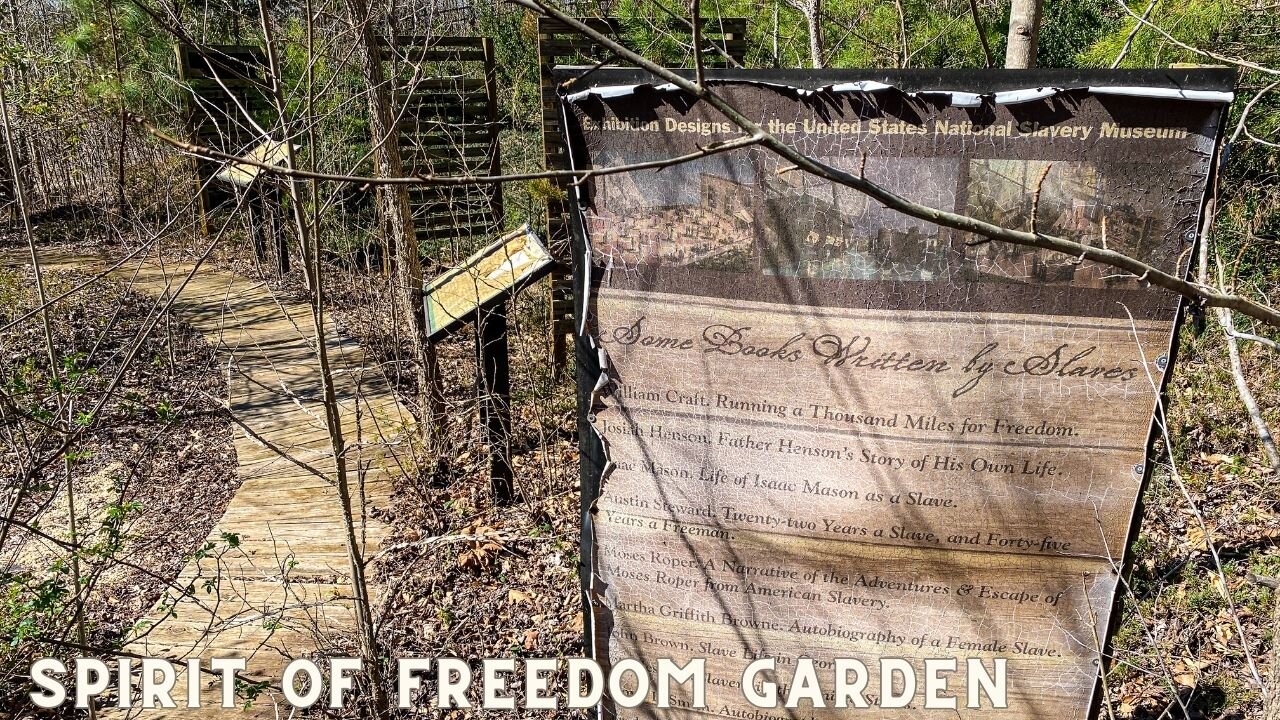 ABANDONED SLAVE MUSEUM in Fredericksburg, VA (Spirit of Freedom Garden)