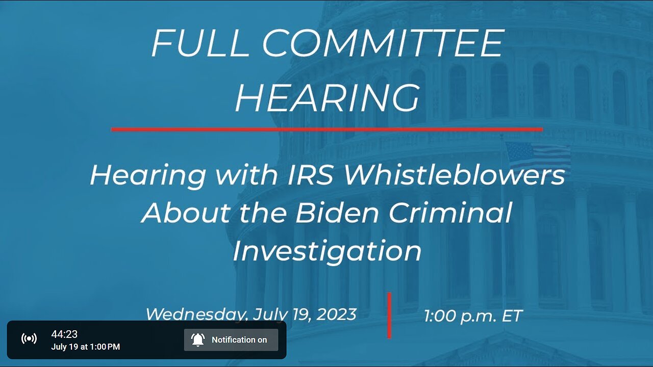 IRS Whistleblower Live Coverage about the Biden Crime Family~