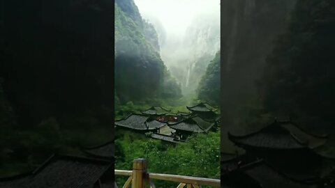 Temple in the valleys of Chongqing, China