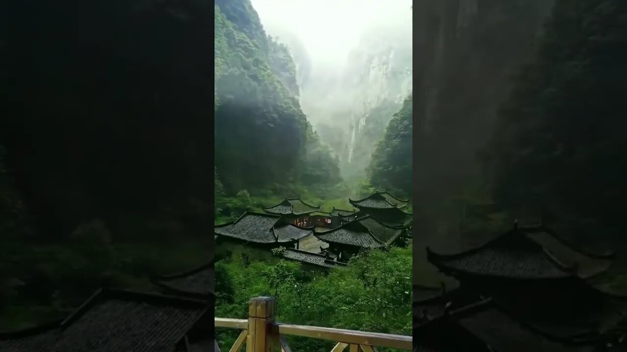 Temple in the valleys of Chongqing, China