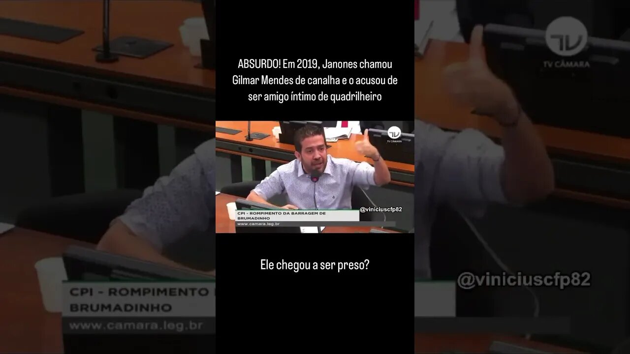 Em 2019, Janones chamou Gilmar Mendes de canalha e o acusou de ser amigo íntimo de quadrilheiro