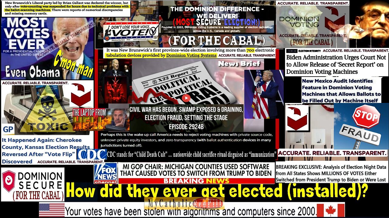 Ep. 2924b - Civil War Has Begun, Swamp Exposed & Draining, Election Fraud, Setting The Stage