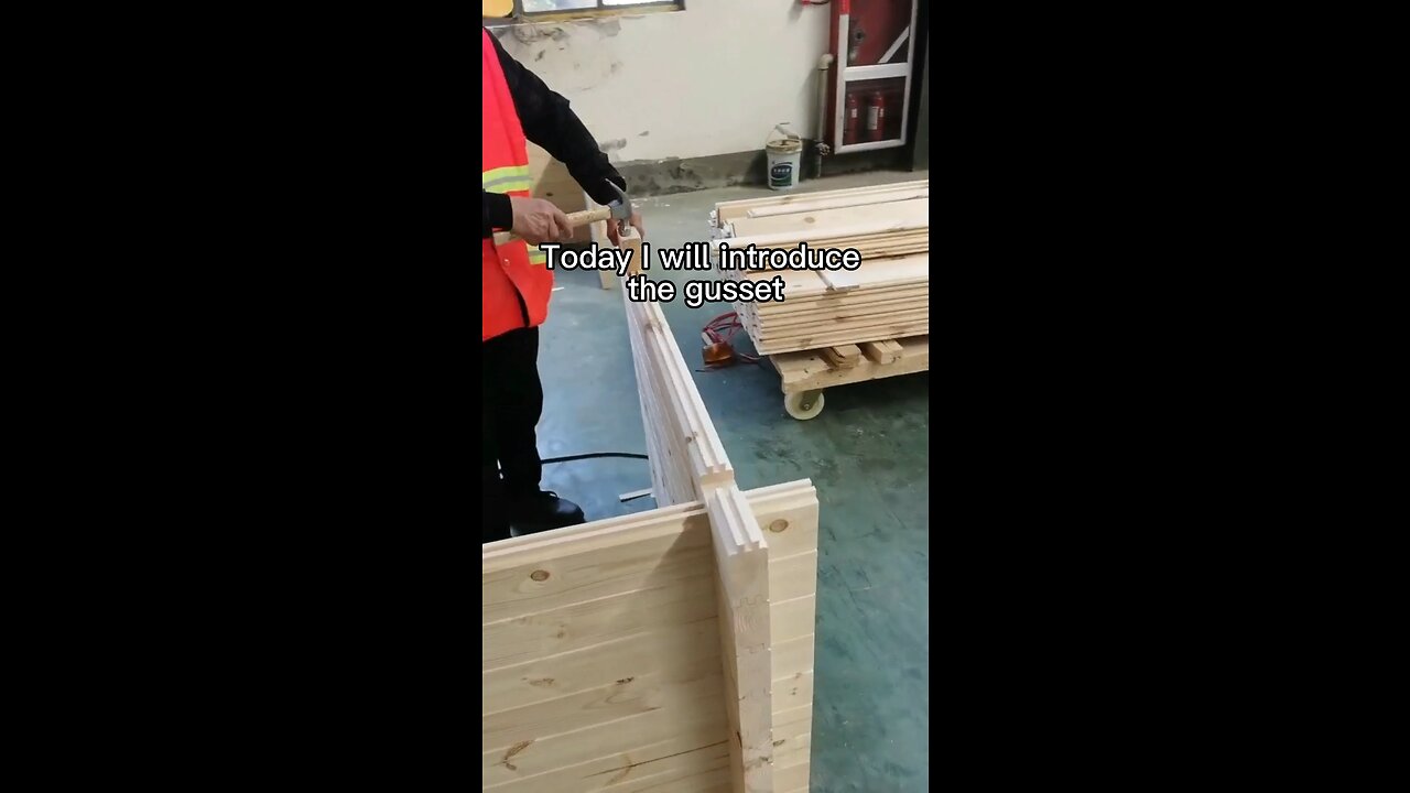 Wooden planks made of mortise and tenon structure #wood #connecting #plate #Gusset #woodworker