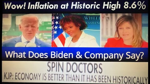 WOW! Inflation Reaches 8.6%, Historically High! Biden Claims Economy is Historically Strong!