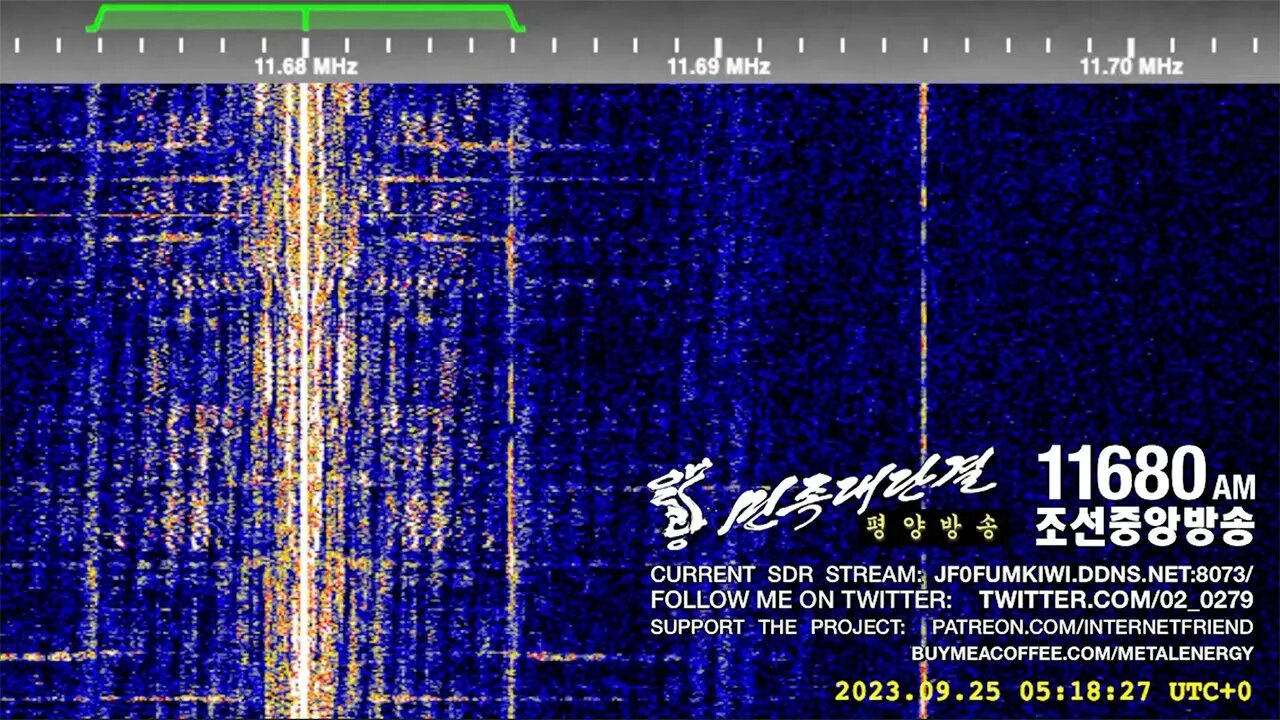 Korean Central Broadcasting Station - 조선중앙방송 – 2023.09.25 – 11680 kHz