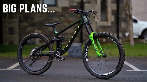 PUTTING DH FORKS ON A BIKE NOT BUILT FOR THEM…