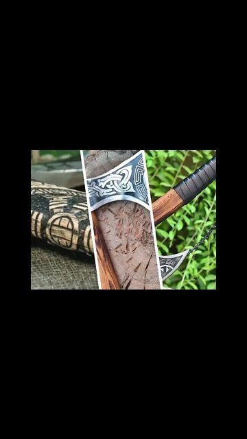 Handmade Steel Hunting Axe #shorts #axe #hunting