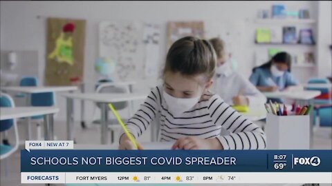 Schools not biggest covid spreader