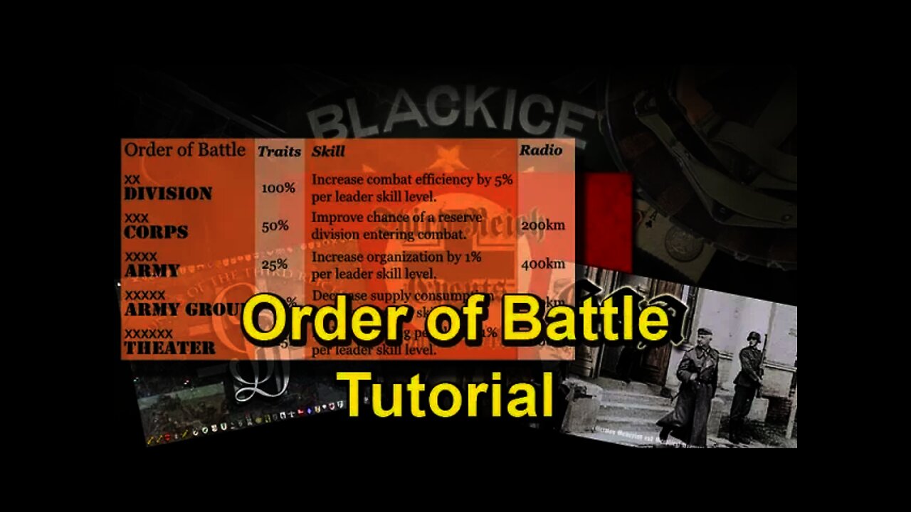 Hearts of Iron 3 BICE Order of Battle Tutorial