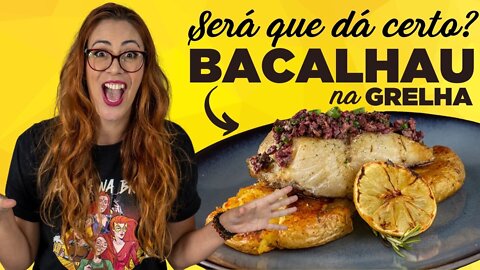 Bacalhau não é peixe... mas fica uma delicia na brasa.