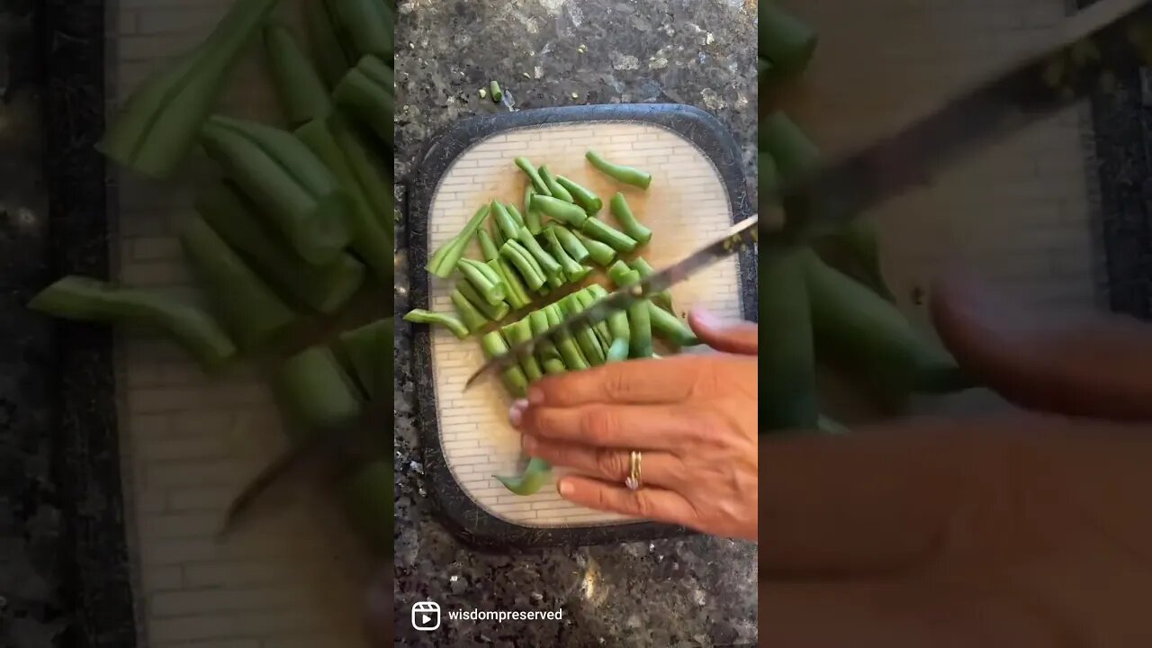 Canning Fresh Green Beans From the Garden #shorts #shortsvideo