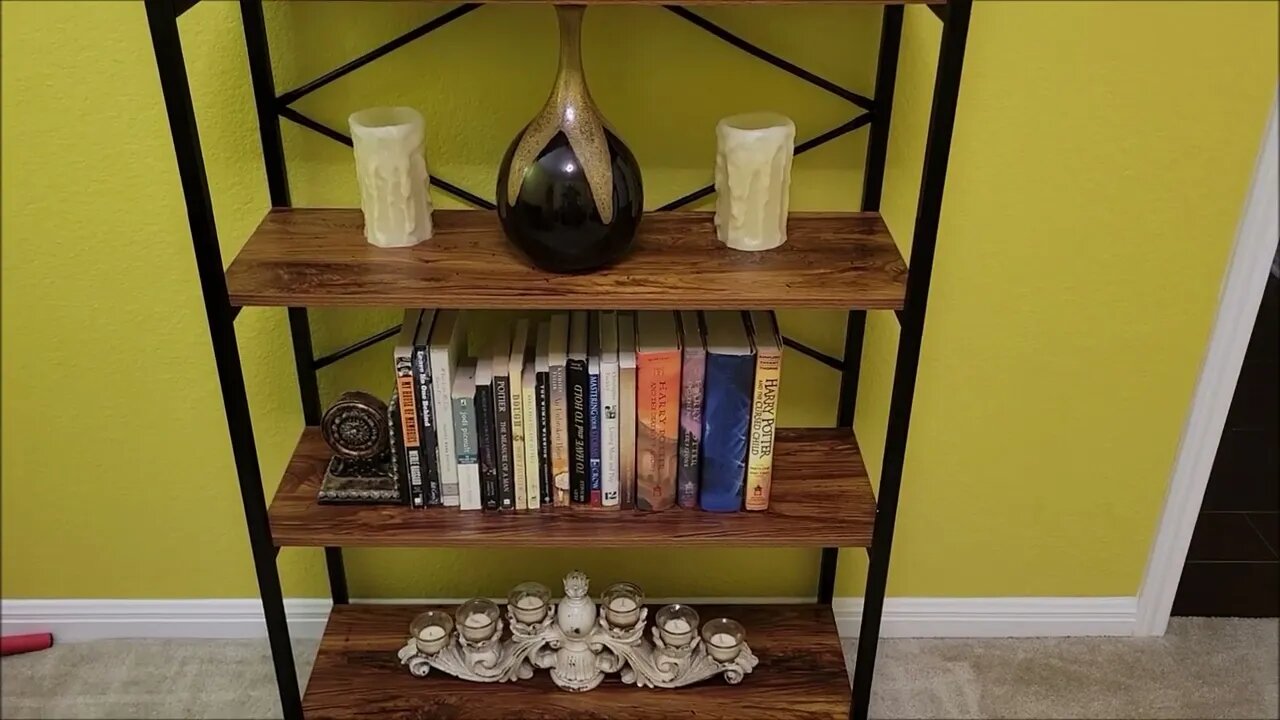 Full Review - Metal and Wood 6 Tier Industrial Bookcase