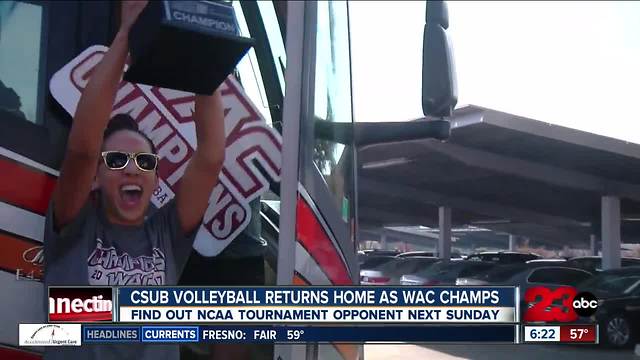 CSUB volleyball returns home as WAC champions