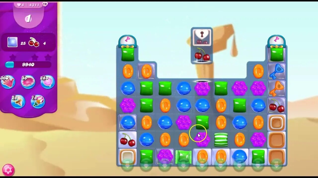 Candy Crush Level 4311 Talkthrough, 16 Moves 0 Boosters