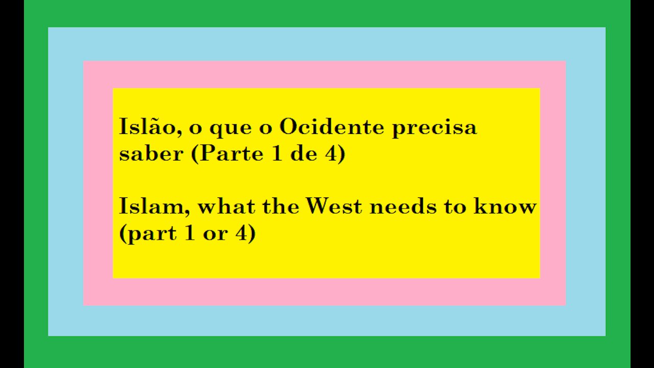 Islão, o que o Ocidente precisa saber (Parte 1)