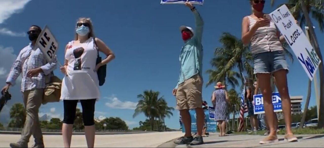 Protesters speak out against President Trump's environmental policies