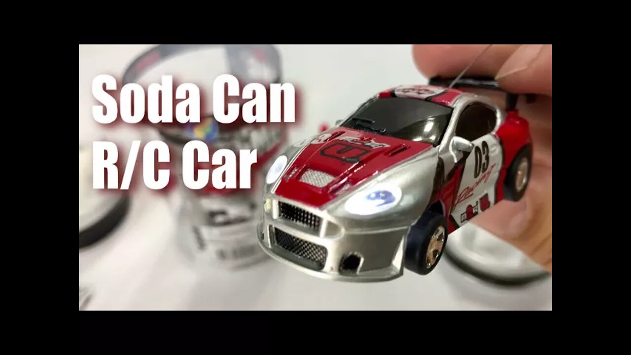 Mini Coke Can RC Remote Control Micro Racing Car Toy Review