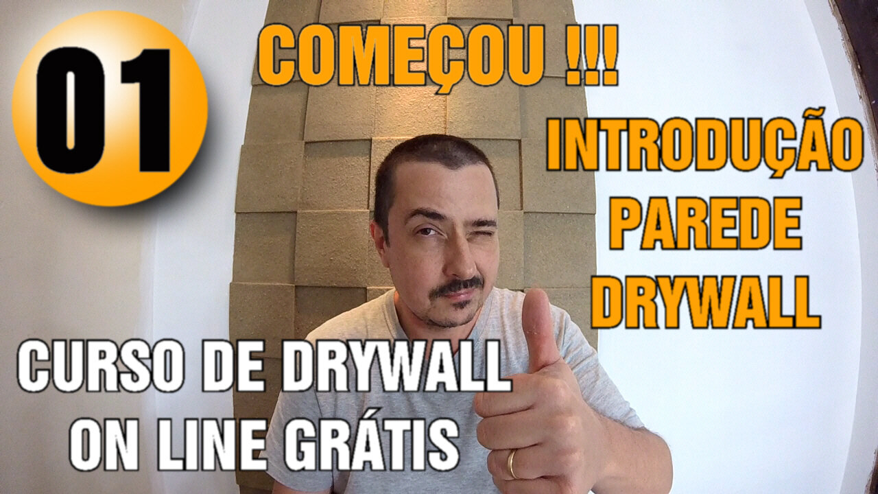 Curso de Drywall ONLINE GRÁTIS Aula 01