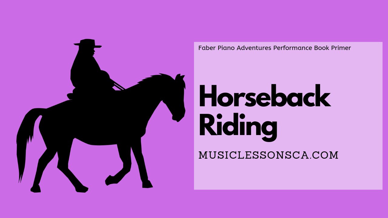 Piano Adventures Performance Book Primer - Horseback Riding