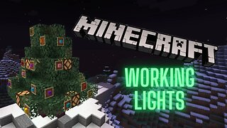 Minecraft: Christmas Tree With Working Lights