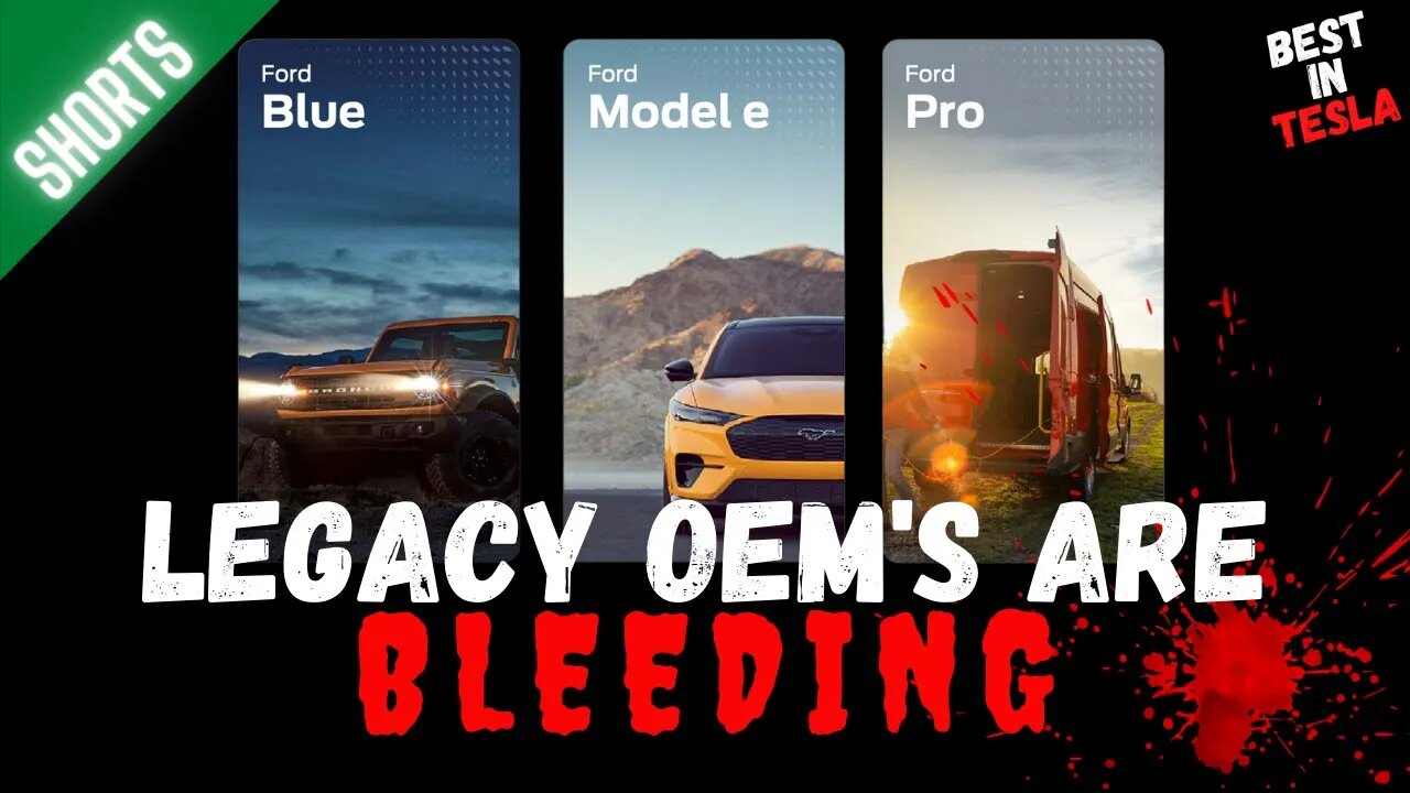 Ford reveal their Model E & showed just how much legacy OEM's are bleeding