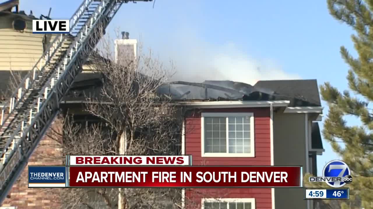 Crews respond to apartment fire in unincorporated Arapahoe County