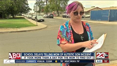 School delays telling mom of autistic son incident