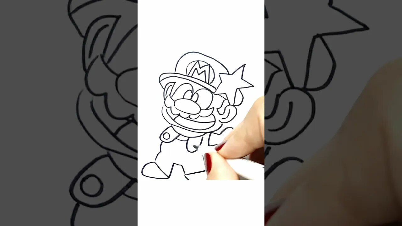 How to Draw and Paint Super Mario Manga Version