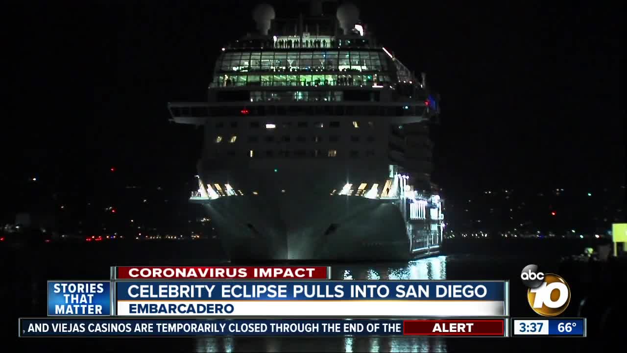 Celebrity Eclipse arrives in San Diego
