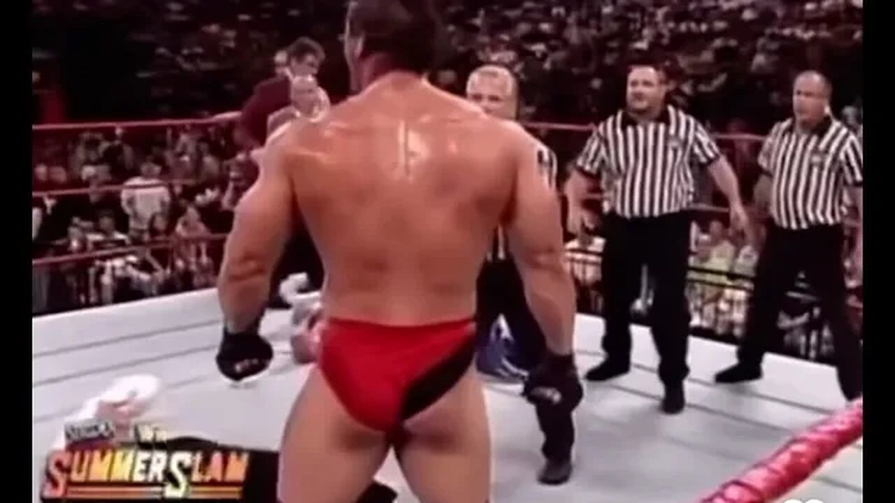 Ken shamrock crazy moment at WWE summerslam