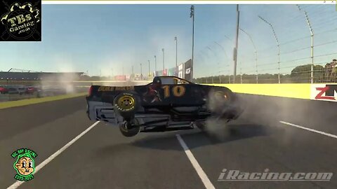 Went for a ride #iracing #simracing #nascar #bigboyracing #crashes #rollover