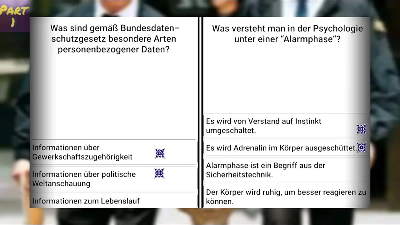 34a-Sachkundeprüfung😀👍 اسئلة امتحان شهادة ألامن - 20سؤال