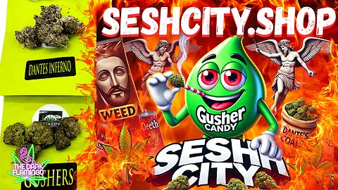 Tyrying Dantes Inferno & Gushers THCa from Sesh City!! The Dank Flamingo Cannabis Review!!