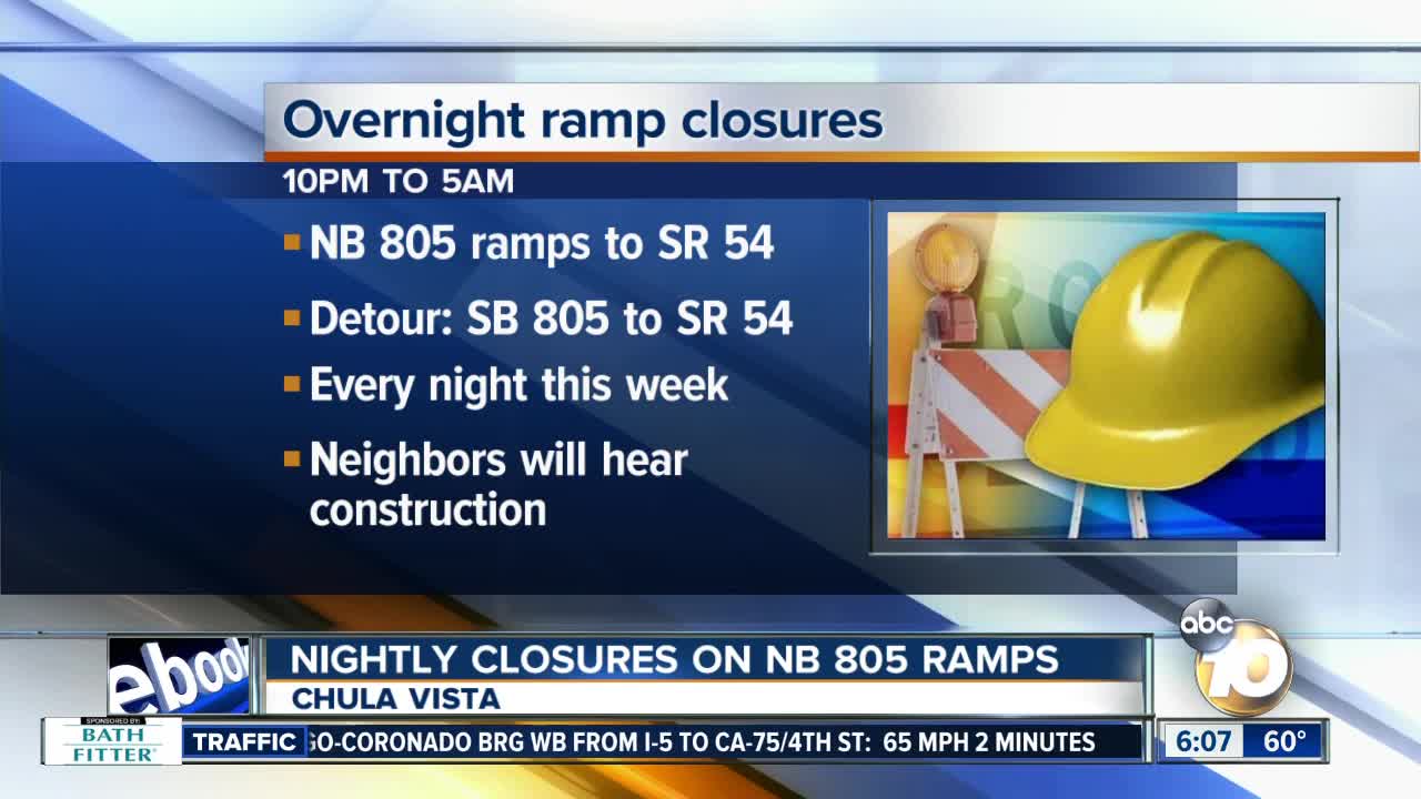 Freeway ramp closures scheduled for this week in South Bay