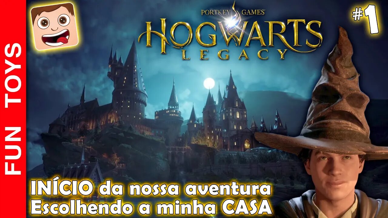 Hogwarts Legacy #01 - Início da nossa Aventura!!! Qual a casa que o jogo vai escolher pra mim???