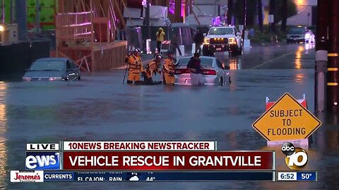 Man rescued from Grantville flood