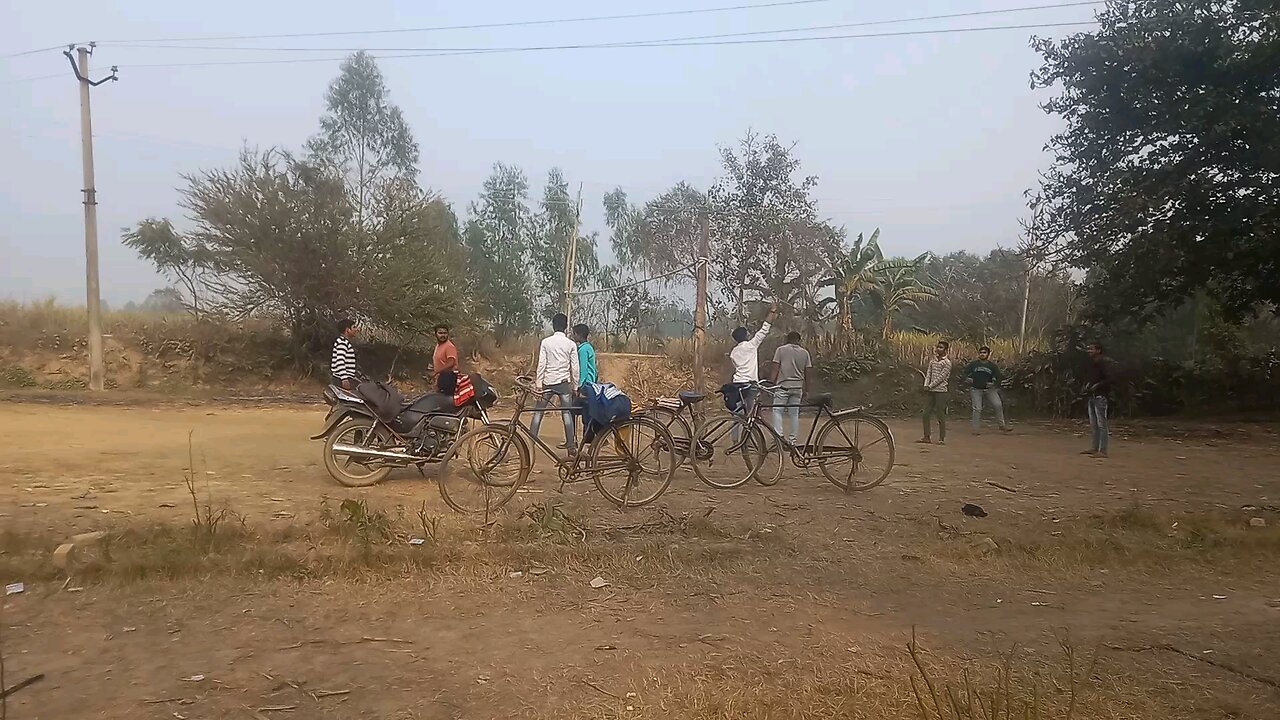 volleyball by village boys