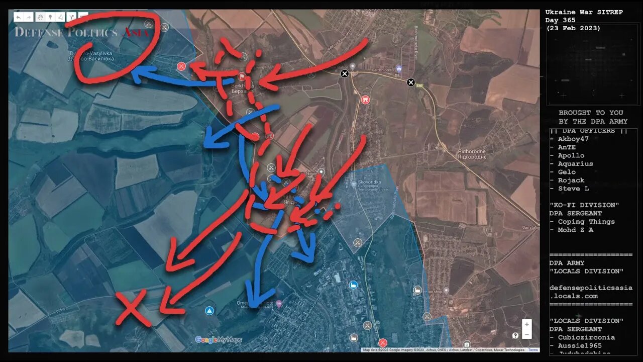 [ Bakhmut Front ] Wagner Forces captured Berkhivka and Yahidne