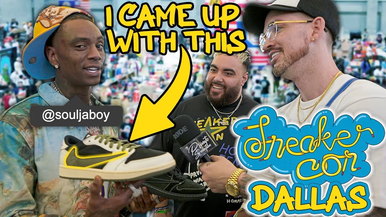 SOULJA BOY INVENTED THE BACKWARDS NIKE SWOOSH??? *SNEAKERCON DALLAS DAY ONE*