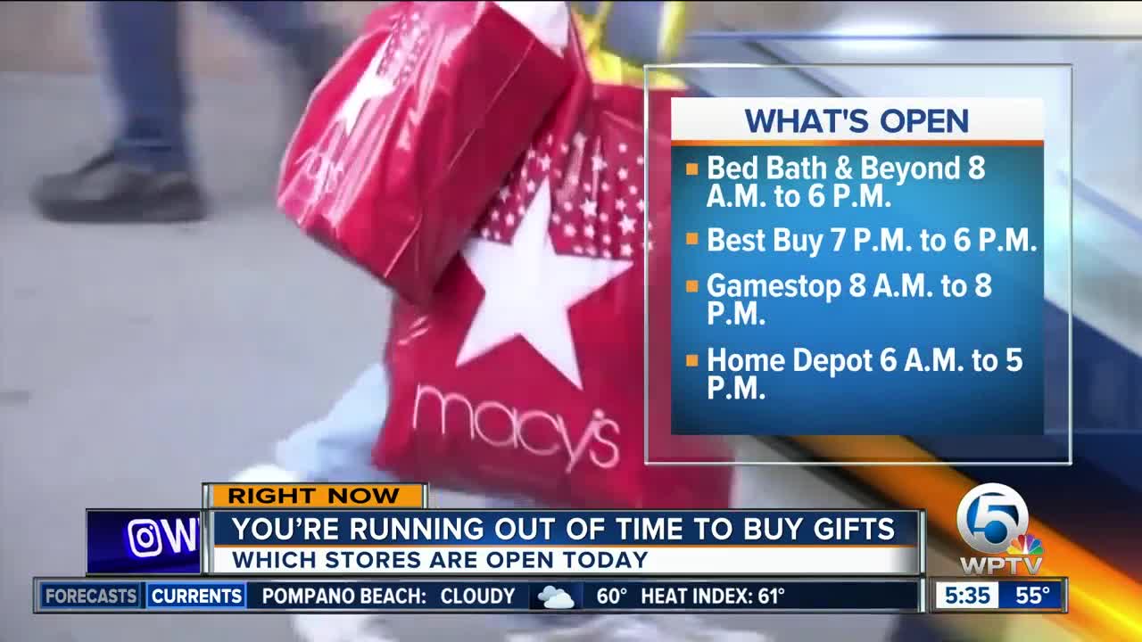 Which stores are open on Christmas Eve?