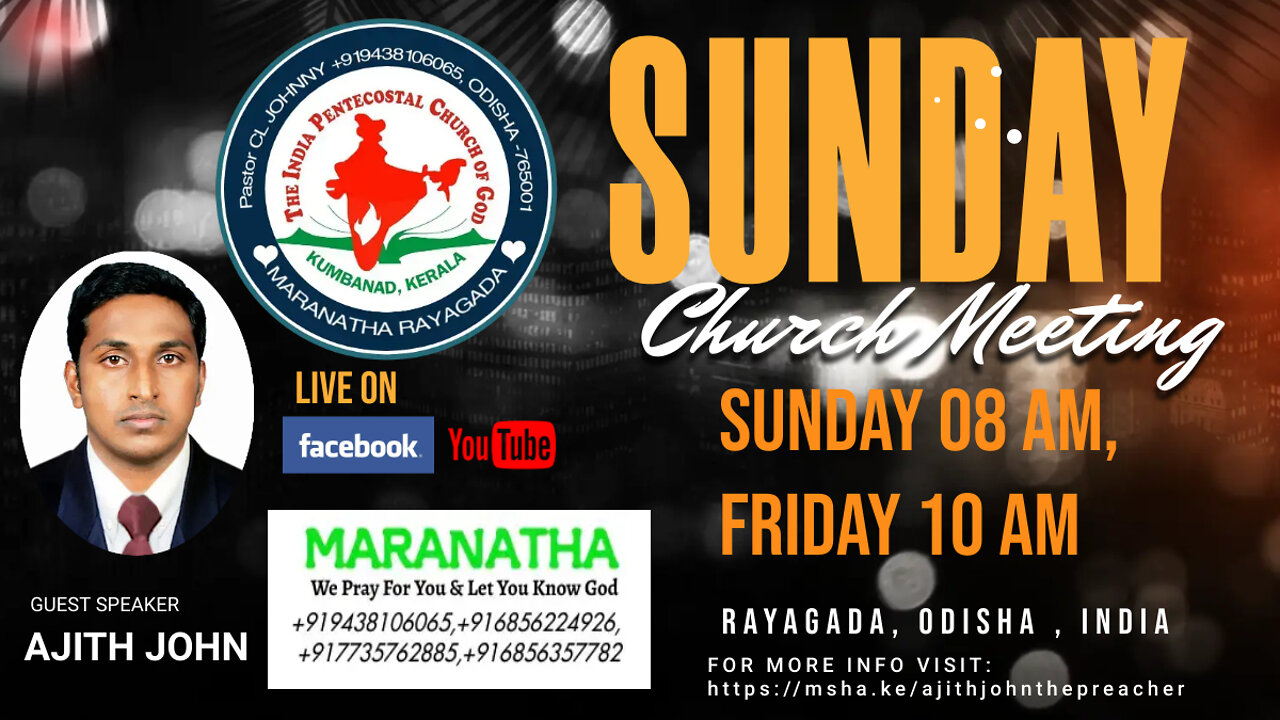 Bible Sermon by Ajith John on 25 September 2022