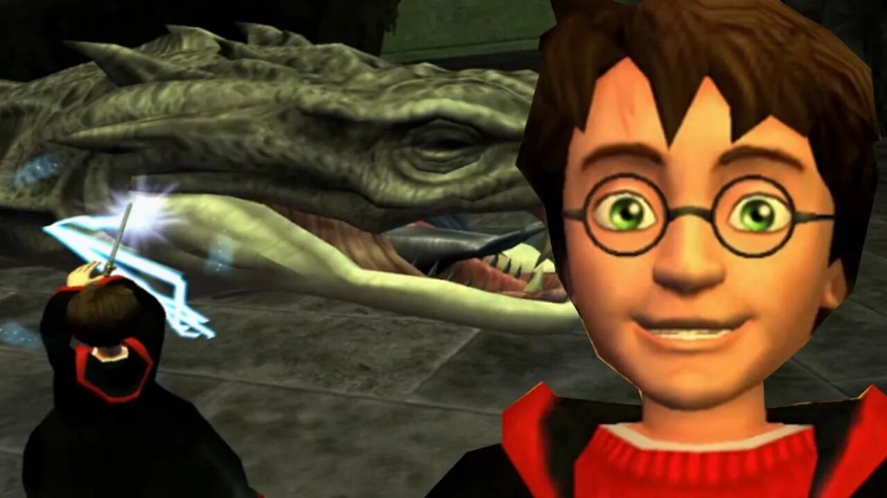 Harry macetou a cobra - Harry Potter Câmara Secreta PS2 #15