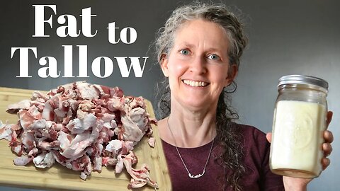 How to Render Fat and Tallow Rendering...Use for Skin Care, Soap Making, And Cooking!