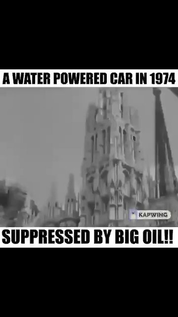 Suppressed water powered car