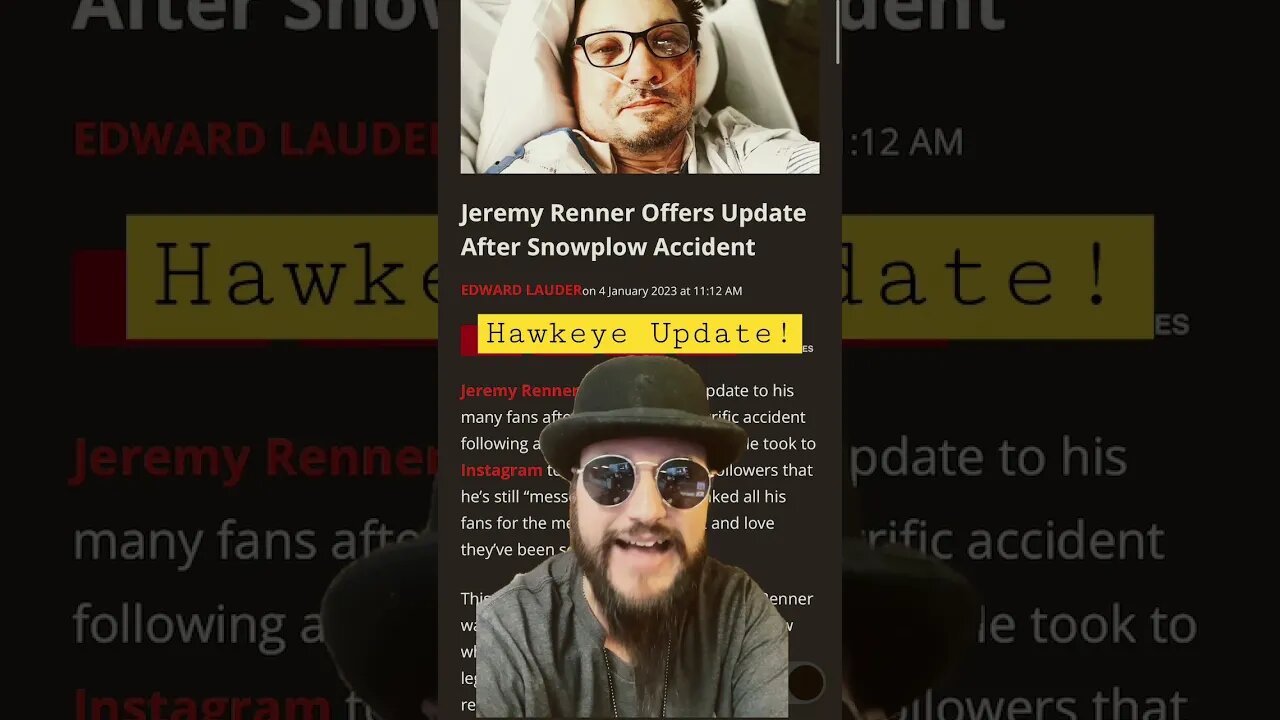 Jeremy Renner Posts UPDATE On Instagram After Accident | Hawkeye Actor Snowplow
