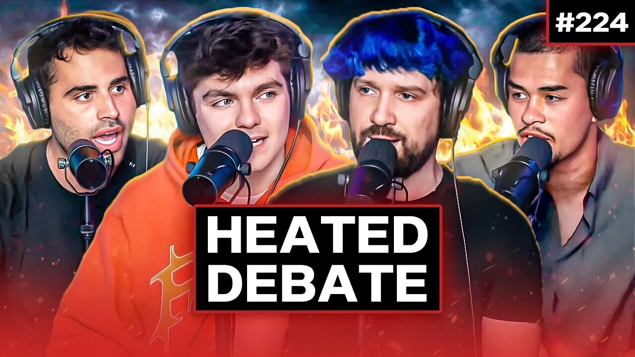 Fresh and Fit: Nick Fuentes, Destiny, Sneako & JonZherka DEBATE The JQ 🛎️!