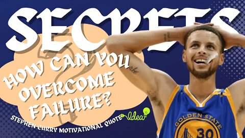 Stephen Curry Motivational Quote🔥│How Can You Overcome Failure? #quote #nba #successquotes