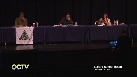 Oxford School Board 10-12-21